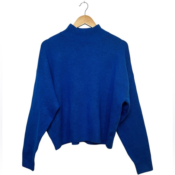 Royal Blue Women's oversized Sweater - Picture 1 of 5